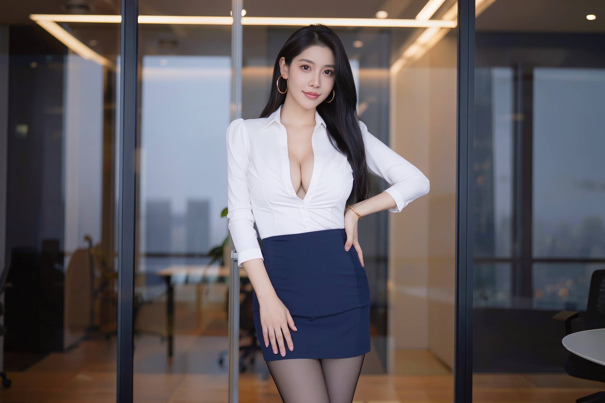 สาวผู้จัดการกับคืนวิวดาดฟ้า